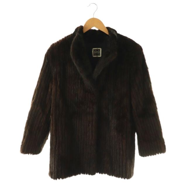 【中古】サガミンク SAGA MINK ファーコート ミンクファー 毛皮 11 ダークブラウン /ES ■GY18 レディース