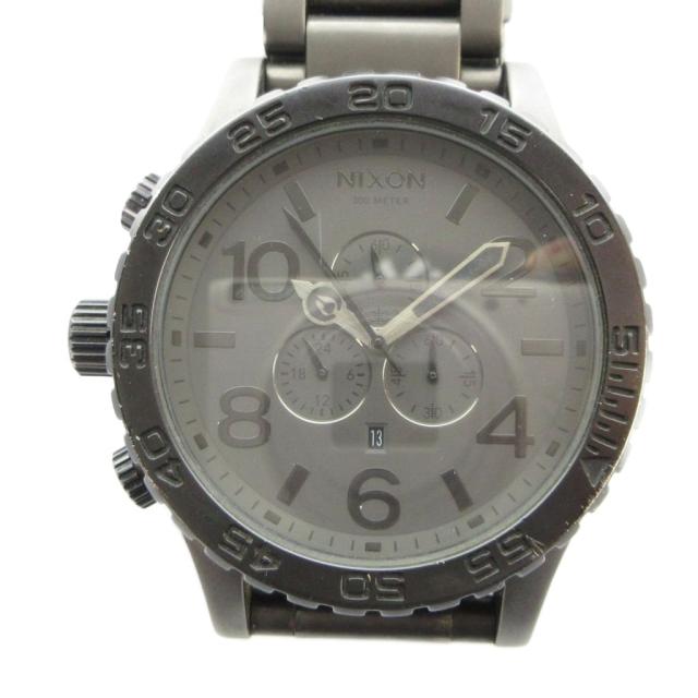 【中古】ニクソン NIXON 51-30 腕時計 ウォッチ クォーツ クロノグラフ デイト カレンダー付き ラウンド 黒