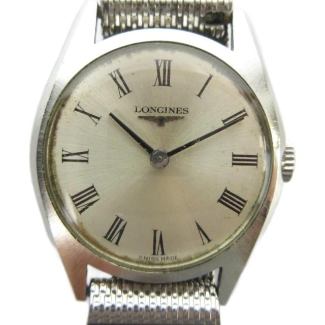 【中古】ロンジン LONGINES 腕時計 ウォッチ 手巻き ロゴ シルバー色 ■GY18 /MQ レディース