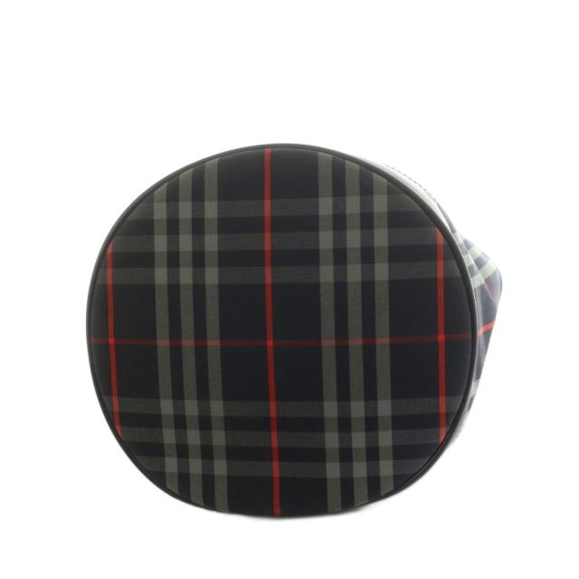 【中古】バーバリーズ Burberrys 巾着ショルダーバッグ チェック柄 紺 黒 赤 /MI ■GY18 レディース_3