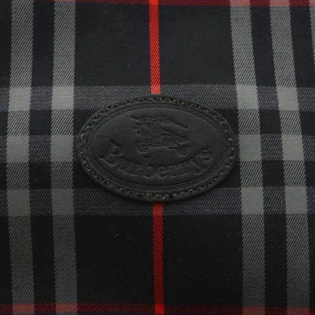 【中古】バーバリーズ Burberrys 巾着ショルダーバッグ チェック柄 紺 黒 赤 /MI ■GY18 レディース_5