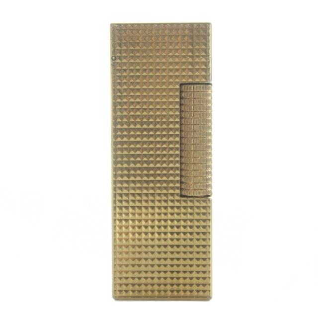 【中古】ダンヒル dunhill ガスライター 喫煙具 タバコ 小物 火花確認済 ローラー式 ゴールド色 ■GY18 /MQ その他