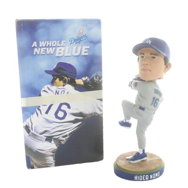 【中古】MLB 16 野茂英雄 ロサンゼルス ドジャース Dodgers ボブルヘッド 首振り人形 置物 野球 箱付き /MW