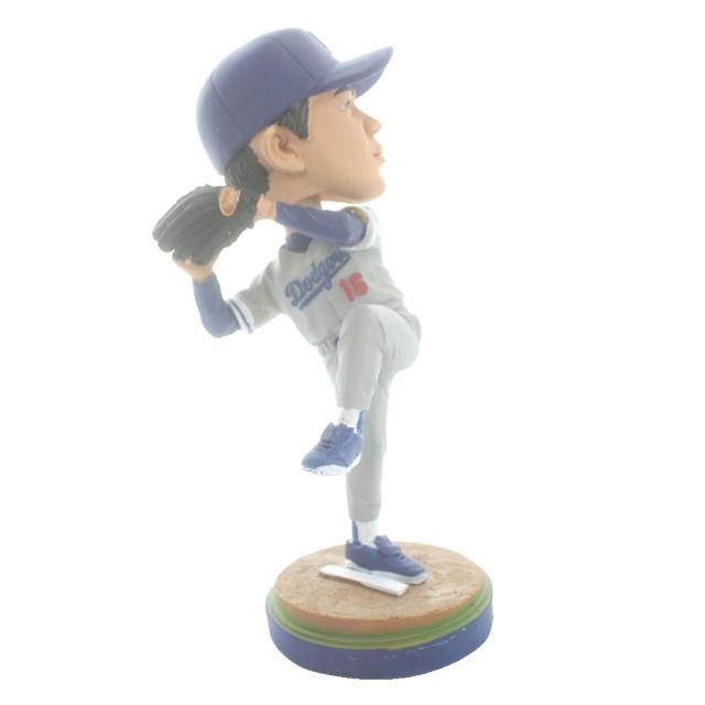 【中古】MLB 16 野茂英雄 ロサンゼルス ドジャース Dodgers ボブルヘッド 首振り人形 置物 野球 箱付き /MW_3