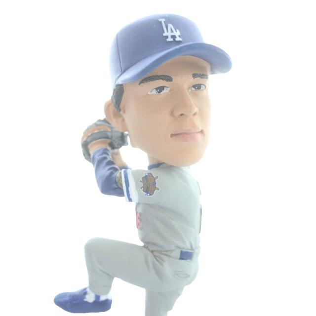 【中古】MLB 16 野茂英雄 ロサンゼルス ドジャース Dodgers ボブルヘッド 首振り人形 置物 野球 箱付き /MW_4