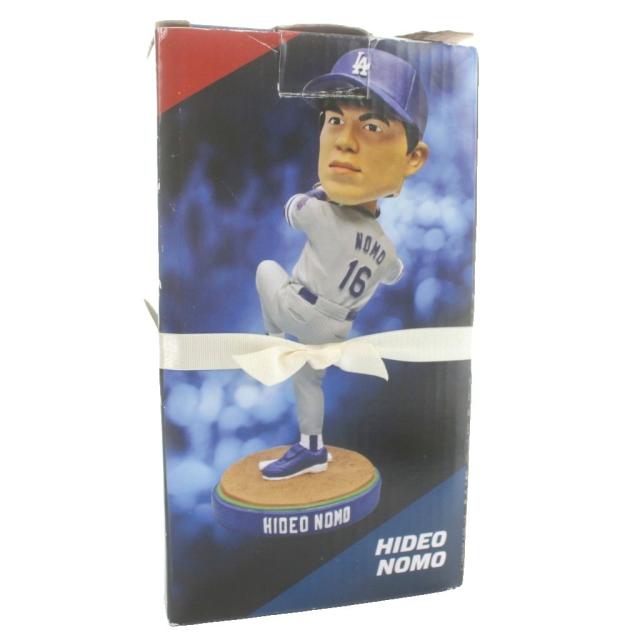 【中古】MLB 16 野茂英雄 ロサンゼルス ドジャース Dodgers ボブルヘッド 首振り人形 置物 野球 箱付き /MW_5