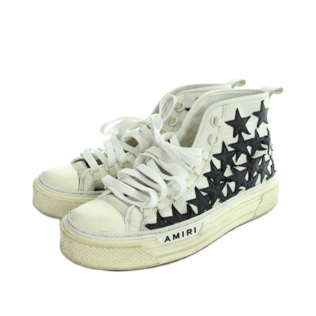 【中古】アミリ AMIRI PF22MFS011 Stars Court Hi スターズコートハイ 厚底スニーカー シューズ 靴 ロゴ ☆AA★_1