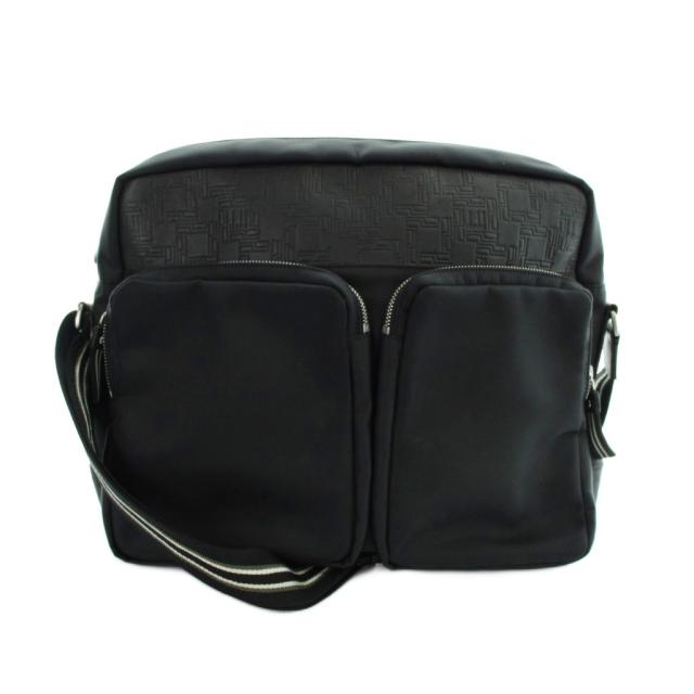 【中古】ダンヒル dunhill ディーエイト ショルダーバッグ 斜めがけ ナイロン レザー 黒 ブラック ■GY18 /MQ メンズ