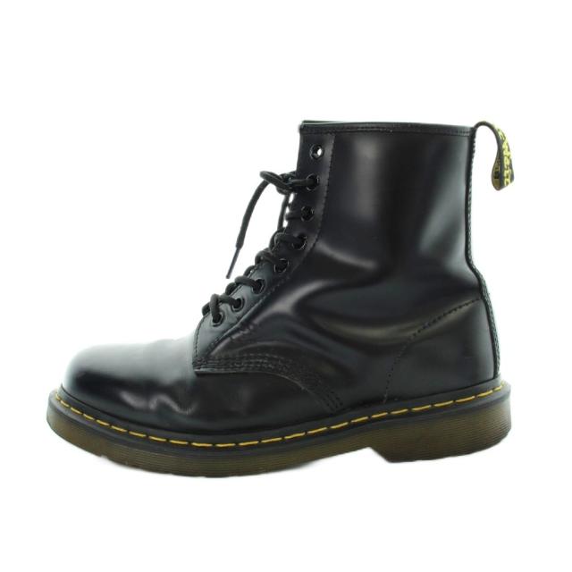 【中古】ドクターマーチン DR.MARTENS 118 8ホール ショートブーツ マーチンソール イエローステッチ レザー ロゴ