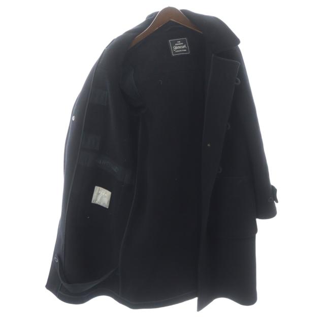 【中古】グローバーオール Gloverall イングランド製 ELIZA エリザ ダッフルコート ウール トグル 44 XL 黒_2