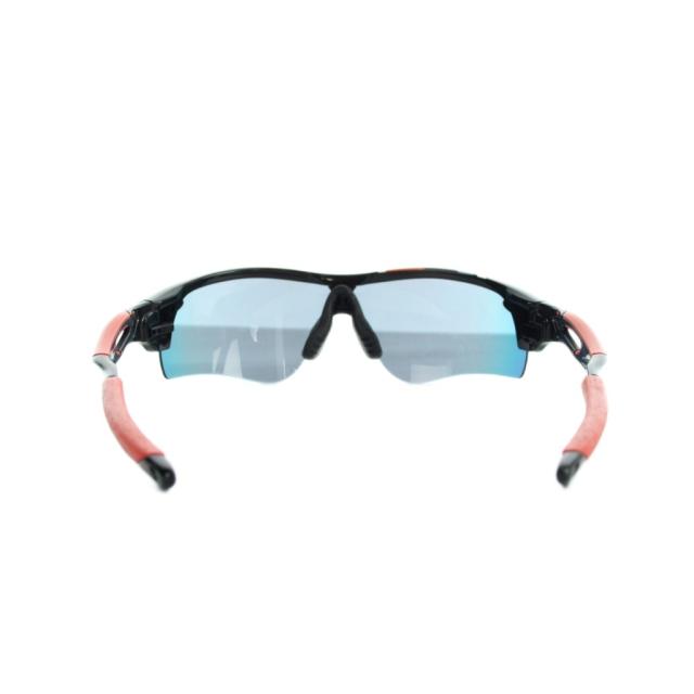 【中古】オークリー OAKLEY 009206-24 RADARLOCK PATH サングラス 眼鏡 めがね ロゴ スポーツ 黒 ブラック 赤_1