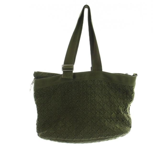 【中古】ボッテガヴェネタ BOTTEGA VENETA ウェビング キャンピング トートバッグ ハンド イントレチャート ロゴ