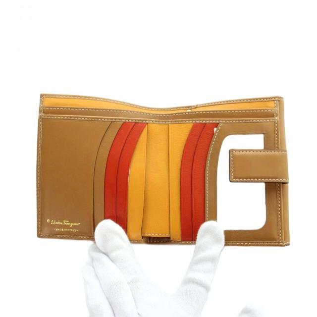 中古】サルヴァトーレフェラガモ Salvatore Ferragamo 三つ折り財布