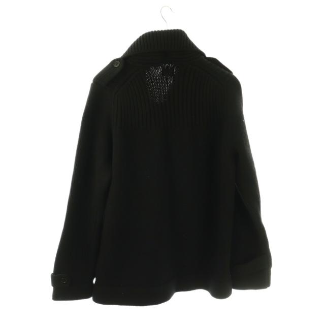 【中古】シーピーカンパニー C.P.COMPANY ニットジャケット ダブル ウール100％ 52 ブラック 51185GF3_1