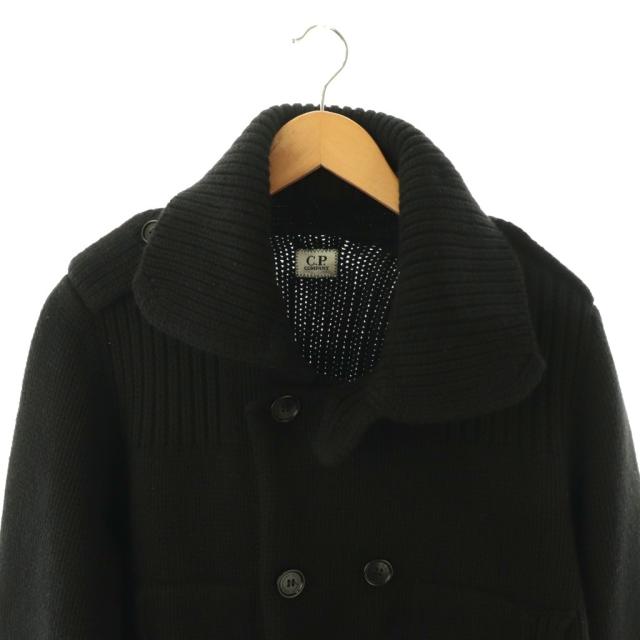 【中古】シーピーカンパニー C.P.COMPANY ニットジャケット ダブル ウール100％ 52 ブラック 51185GF3_3