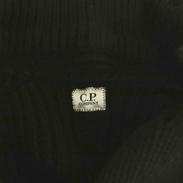 【中古】シーピーカンパニー C.P.COMPANY ニットジャケット ダブル ウール100％ 52 ブラック 51185GF3_5