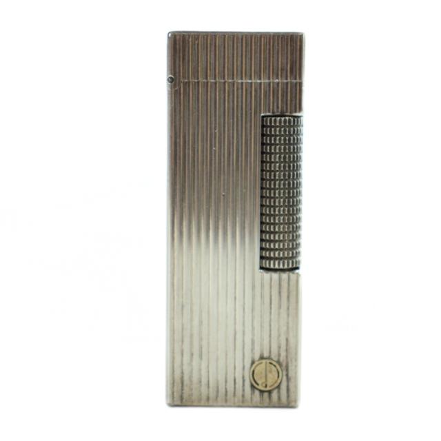 【中古】ダンヒル dunhill ガスライター ローラー式 喫煙具 ロゴ タバコ 火花確認済 シルバー色 ■GY18 /MQ その他