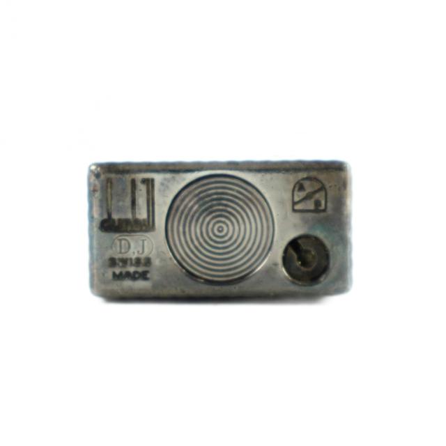 【中古】ダンヒル dunhill ガスライター ローラー式 喫煙具 ロゴ タバコ 火花確認済 シルバー色 ■GY18 /MQ その他