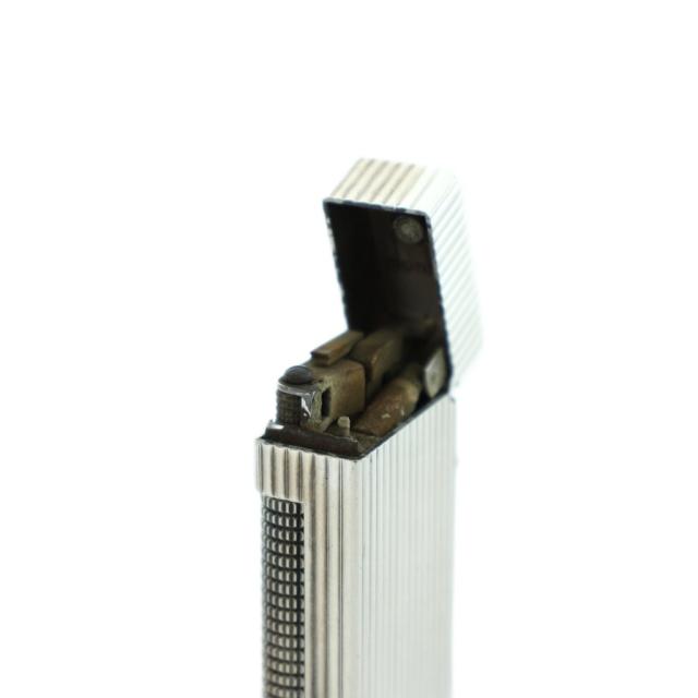 【中古】ダンヒル dunhill ガスライター ローラー式 喫煙具 ロゴ タバコ 火花確認済 シルバー色 ■GY18 /MQ その他