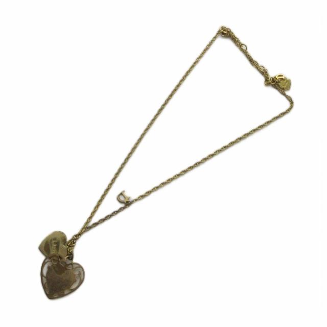 【中古】ディオール Dior ネックレス アクセサリー ペンダント ロゴ ハート ゴールド色 ■GY11 /MQ ■OH レディース_3