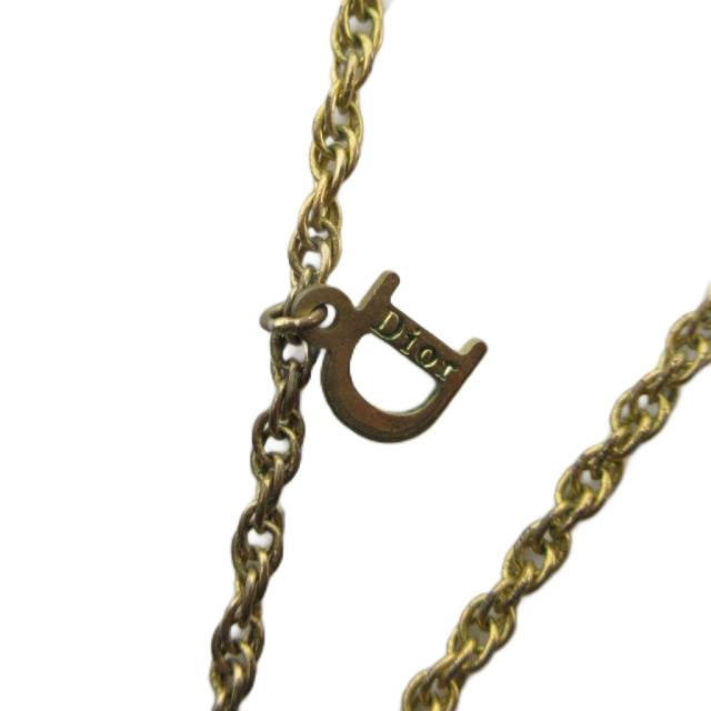 【中古】ディオール Dior ネックレス アクセサリー ペンダント ロゴ ハート ゴールド色 ■GY11 /MQ ■OH レディース_4