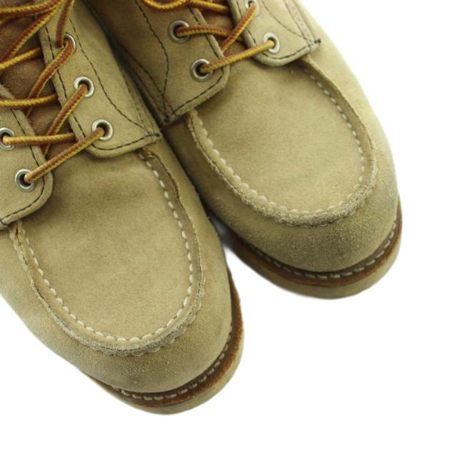 【中古】レッドウィング REDWING 8173 アイリッシュセッター・モックトゥブーツ ショート ロゴ スエード_3