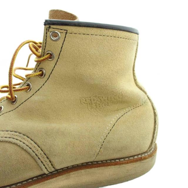 【中古】レッドウィング REDWING 8173 アイリッシュセッター・モックトゥブーツ ショート ロゴ スエード_6