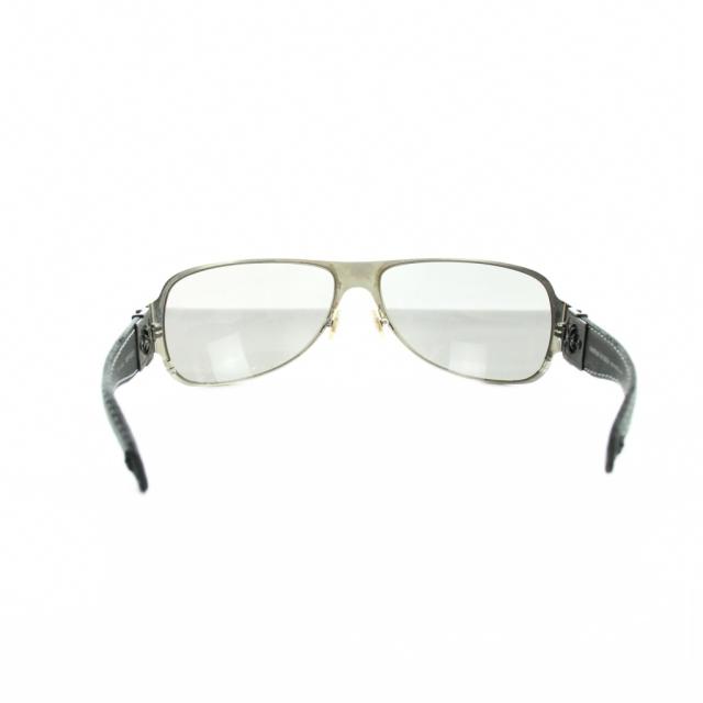 【中古】クロムハーツ CHROME HEARTS SS-BKL サングラス 眼鏡 めがね レザー ロゴ シルバー色 ■GY18 /MQ メンズ_1