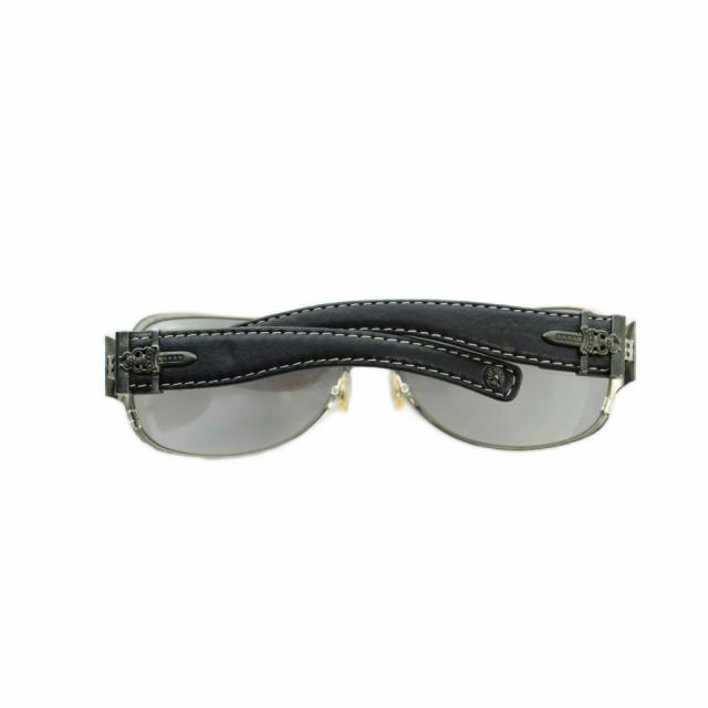 【中古】クロムハーツ CHROME HEARTS SS-BKL サングラス 眼鏡 めがね レザー ロゴ シルバー色 ■GY18 /MQ メンズ_4