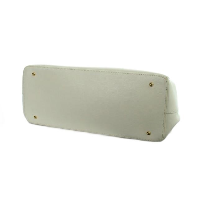 【中古】ローレンラルフローレン LAUREN RALPH LAUREN トートバッグ ハンド レザー ロゴ 白 ホワイト ■GY18 /MQ_4