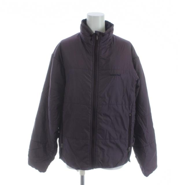 【中古】モンベル Montbell パデッドジャケット ナイロン 長袖 ジップアップ ロゴ S 紫 ■GY18 /MQ レディース