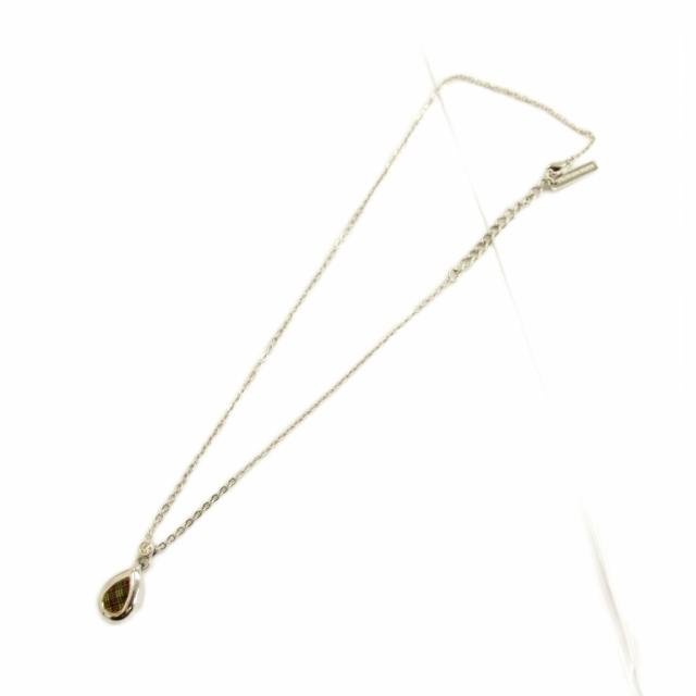 未使用品 BURBERRY バーバリー ネックレス ティアドロップ ノバ