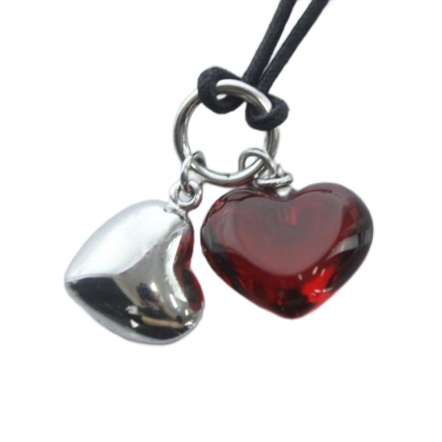 中古】バカラ Baccarat ネックレス アクセサリー ガラス Silver925
