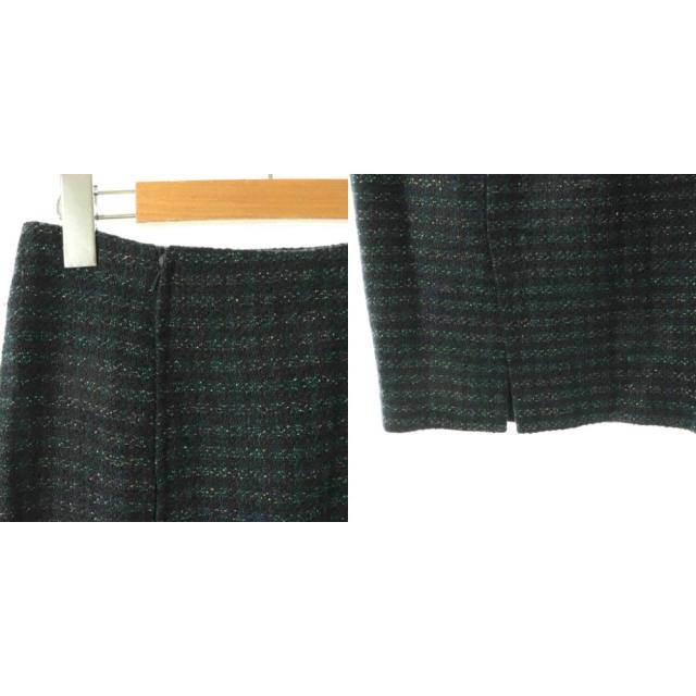 【中古】フェンディ FENDI 背広 セットアップ 上衣 タイトスカート ラメ 38 黒いこと マルチ色合い /ES