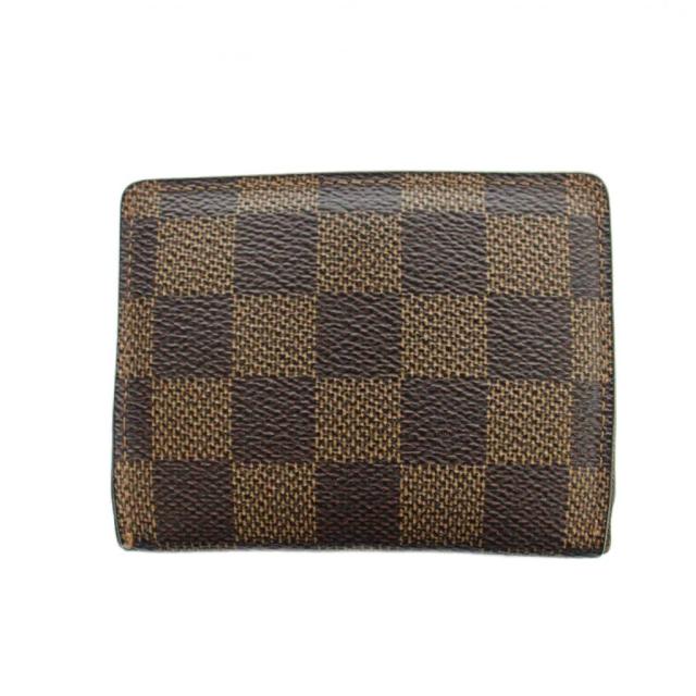 【中古】ルイヴィトン LOUIS VUITTON N62925 ダミエ ラドロー 小銭入れ コインケース ロゴ PVC レザー 茶 ブラウン_1