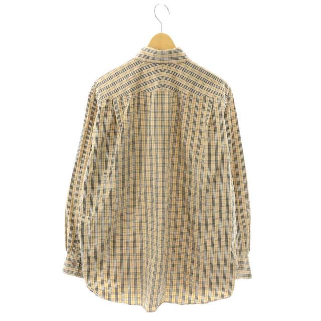 【中古】バーバリー ロンドン BURBERRY LONDON シャツ ノバチェック 長袖 前開き L ベージュ /NR ■GY17 メンズ_1