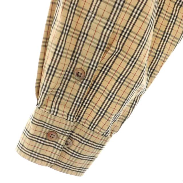 【中古】バーバリー ロンドン BURBERRY LONDON シャツ ノバチェック 長袖 前開き L ベージュ /NR ■GY17 メンズ_3