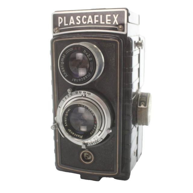 【中古】PLASCAFLEX プラスカフレックス 二眼レフカメラ 動作未確認 ジャンク品 /MW