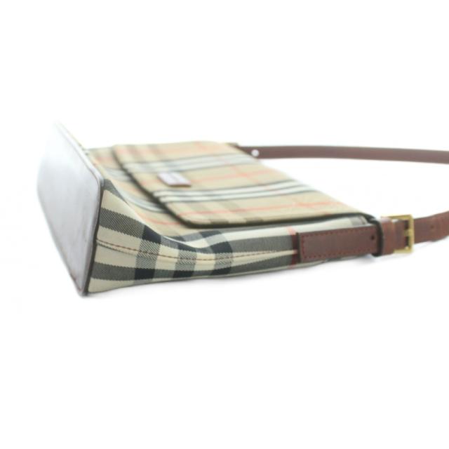 【中古】バーバリー BURBERRY ハンドバッグ ロゴ キャンバス レザー ノバチェック 茶 ブラウン ■GY18 /MQ_3