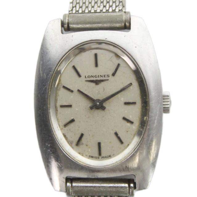 【中古】ロンジン LONGINES 腕時計 ウォッチ 手巻き ロゴ シルバー色 ■GY18 /MQ レディース