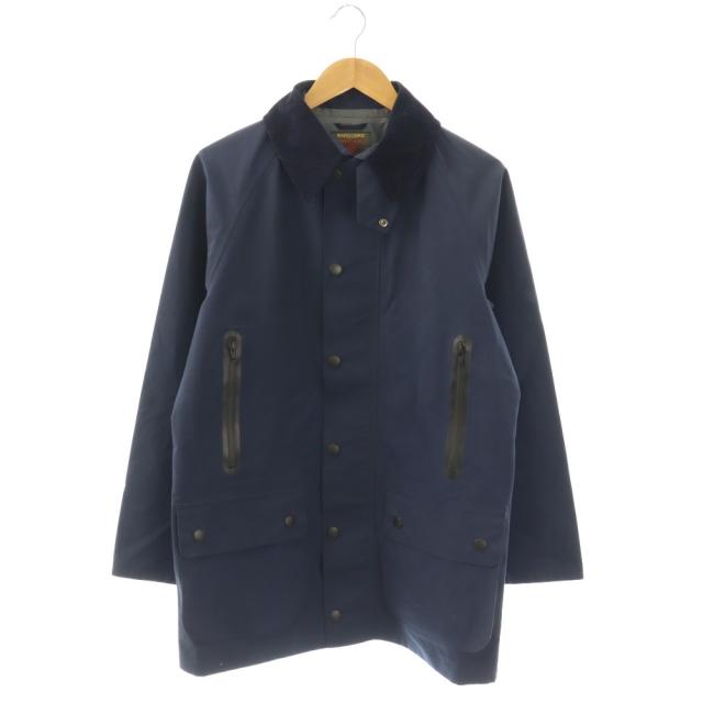 【中古】バブアー Barbour コート ナイロン ジップアップ L 紺 /HK ■GY18 メンズ