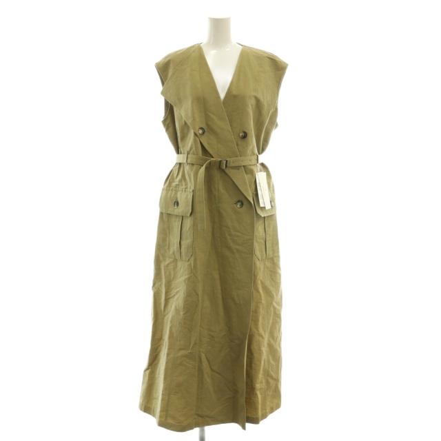 【中古】アキラナカ AKIRA NAKA AR2530-BE Natalie trench dress ベストジレ ロング 2 ベージュ レディース