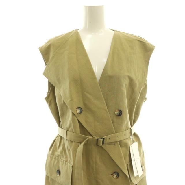 【中古】アキラナカ AKIRA NAKA AR2530-BE Natalie trench dress ベストジレ ロング 2 ベージュ レディース_3