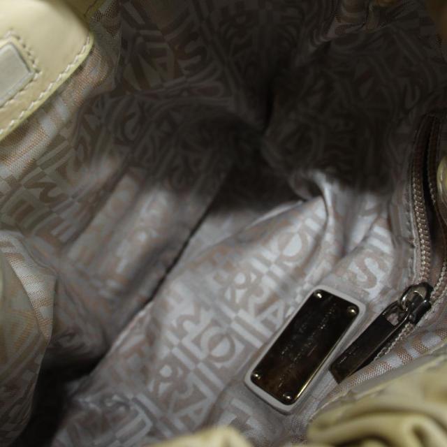 【中古】サルヴァトーレフェラガモ Salvatore Ferragamo VARA ヴァラ ハンドバッグ エナメル レザー 切替 ロゴ_6