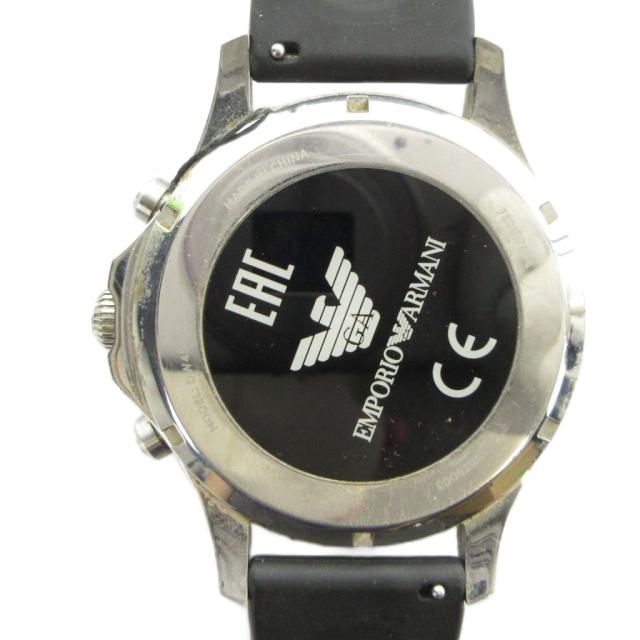【中古】エンポリオアルマーニ EMPORIO ARMANI ジャンク品 DW4B 腕時計 スマートウォッチ デジタル ロゴ 黒_1