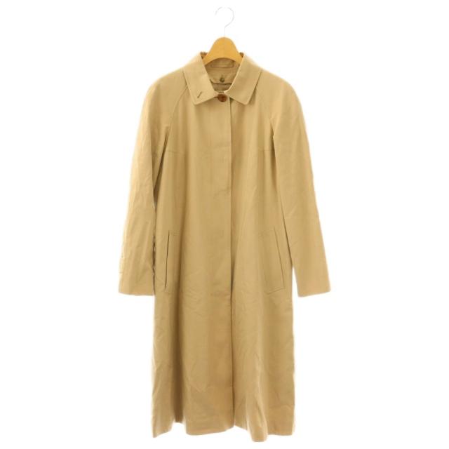 【中古】バーバリー ロンドン BURBERRY LONDON ステンカラーコート ノバチェック ロング ライナー付き 38 ベージュ