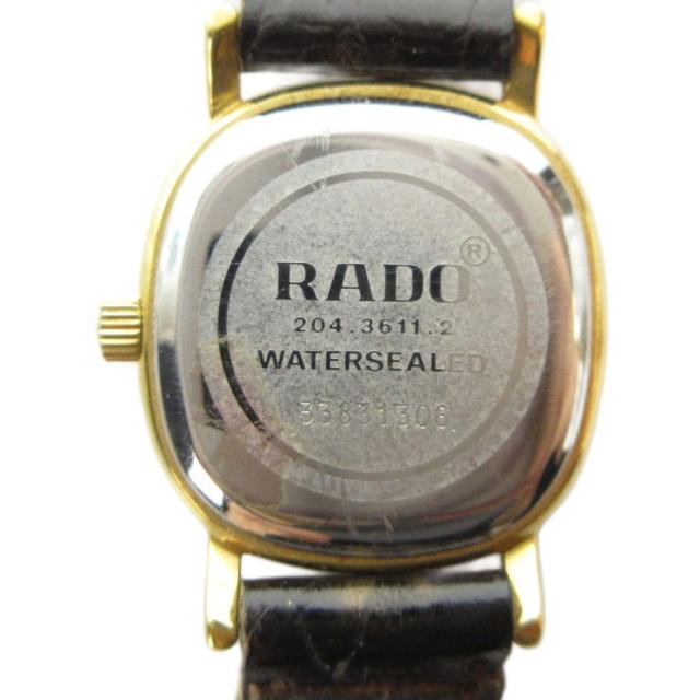 【中古】ラドー RADO 204.3611.2 腕時計 ウォッチ クォーツ レザーベルト ゴールド色 ■GY18 /MQ レディース_1