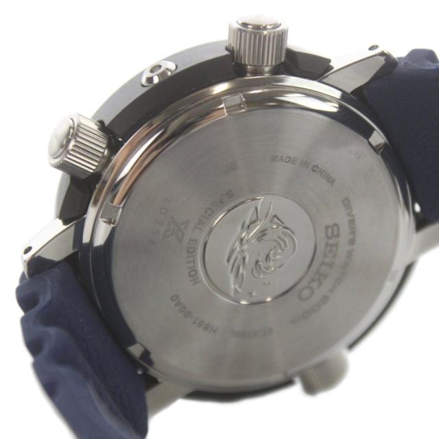 【中古】セイコー SEIKO H851-00A0 腕時計 ウォッチ ソーラー 黒文字盤 アナデジ シルバー色 ■GY18 /MQ メンズ_4