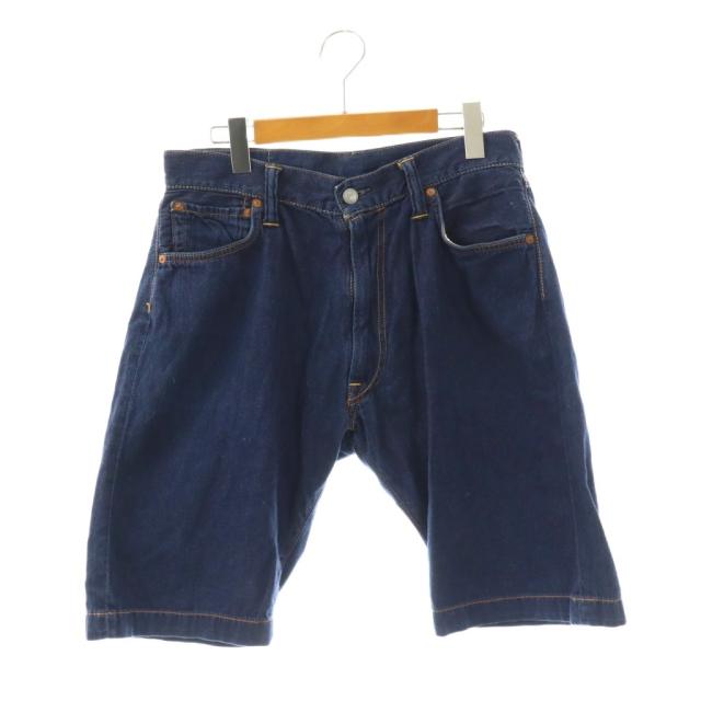 【中古】エヴィス EVISU 7001 ショートパンツ デニム ジッパーフライ 34 インディゴブルー /DO ■GY18 メンズ