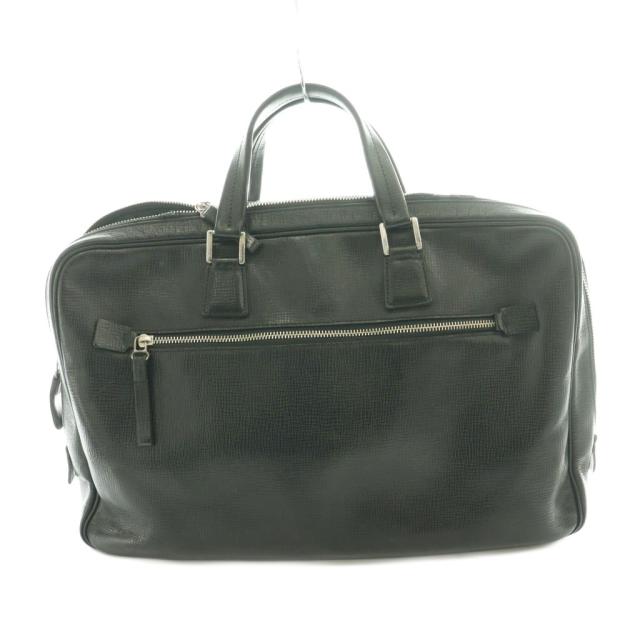 【中古】ポーター PORTER 吉田カバン ビジネスバッグ ブリーフケース トート ハンド レザー 黒 ブラック /SS ■OS